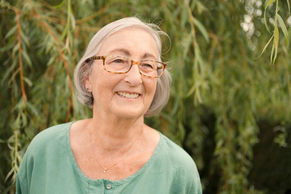 Ann, who is leaving a gift in her will to Shelter For Kids, at her home in Wales