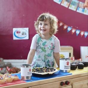 Young girl bake sale