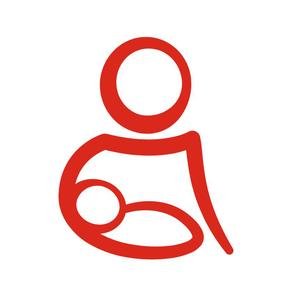 An illustration of a person holding a baby